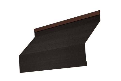 Ламель забора жалюзи Milan new Grand Line 0,45 Print Elite с пленкой Coffee Wood TwinColor