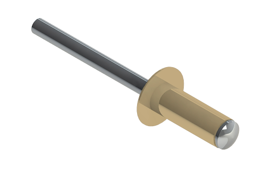 Заклёпка вытяжная Daxmer 4,0х10 RAL 1014 (10х1000шт) ал/ст