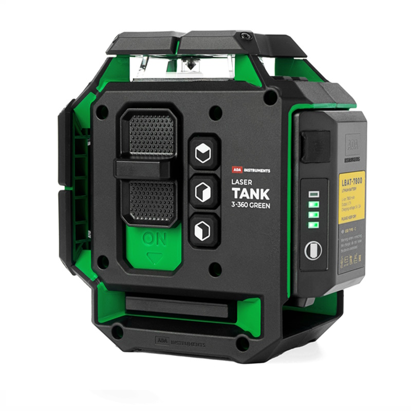Лазерный уровень ADA Laser TANK 3-360 GREEN Basic Edition