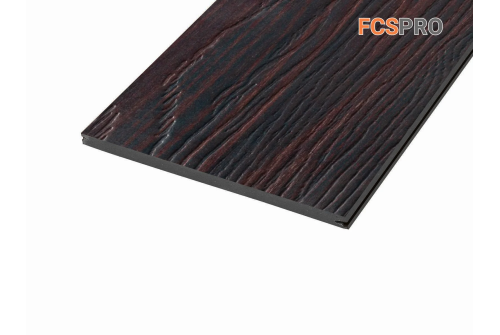 Фиброцементный сайдинг 190х10мм FCSPRO Decor Wood Line обожжённое дерево (3м)