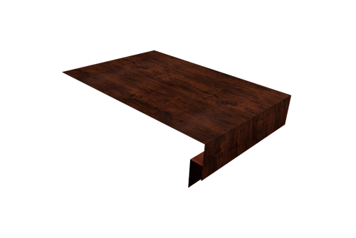 Планка околооконная сложная 250х50х12 (j-фаска) Grand Line 0,45 Print Elite Cherry Wood TwinColor (3м)