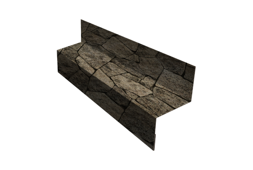 Отлив межэтажный 35 Grand Line 0,45 Print Elite King Stone TwinColor (3м)