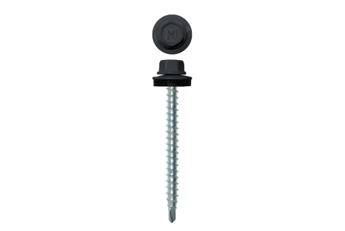 Саморез кровельный Daxmer 4,8х60 (100шт) сверло №1 RAL 7024