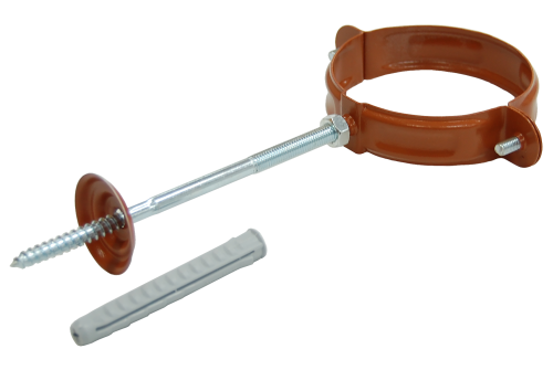 Хомут трубы GL PU 90 мм RAL 8004 терракота