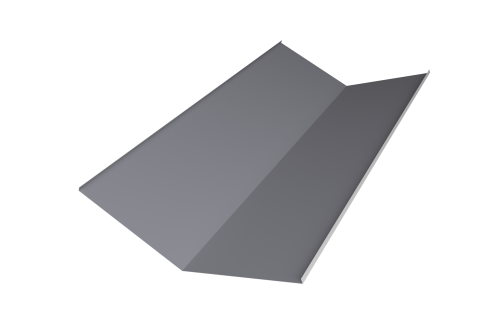 Планка ендовы нижней 300х300 Grand Line 0,5 Satin с пленкой RAL 7004 сигнальный серый (2м)