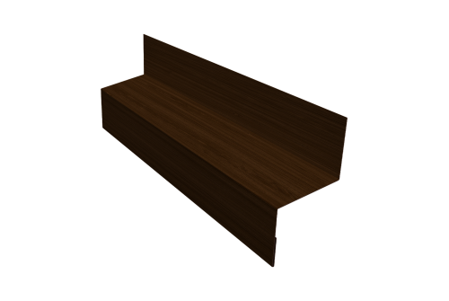 Отлив межэтажный 35 Grand Line 0,45 Print Elite Choco Wood TwinColor (3м)