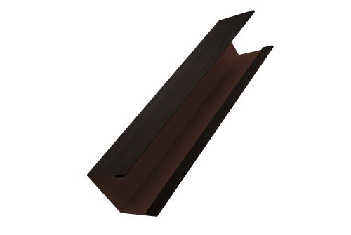 Крышка для забора жалюзи Milan Slim Grand Line 0,45 Print Elite Coffee Wood TwinColor (2м)