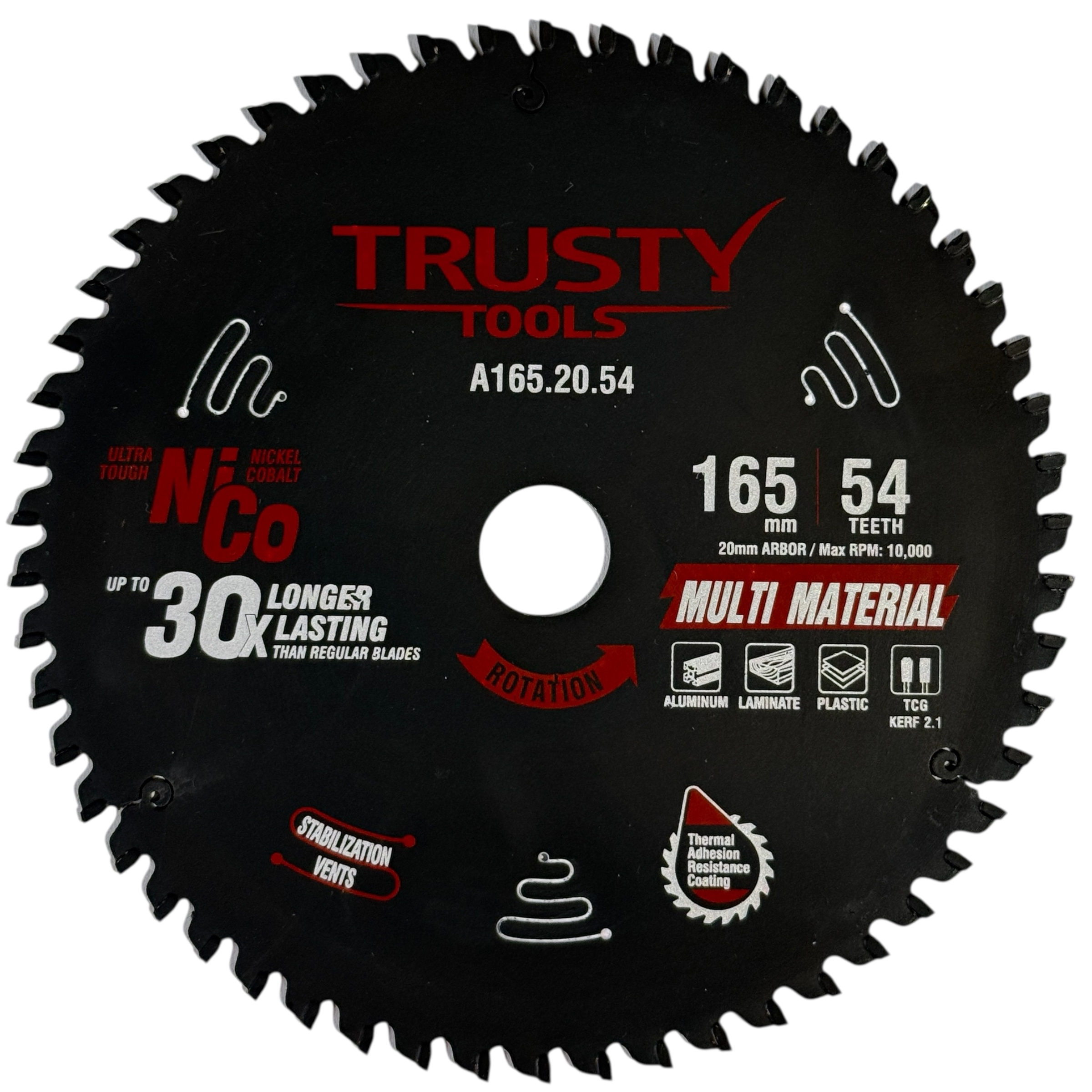 Диск пильный Trusty-Tools Multi Material 165х20 54T