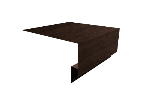 Планка околооконная сложная Экобрус Grand Line 250х75х25 0,45 Print Elite Antique Wood TwinColor (2м)