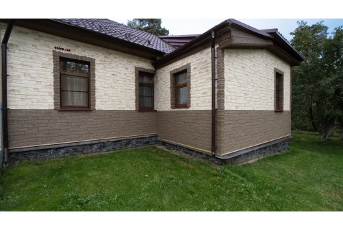 Фасадная панель Grand Line Сланец Design Plus пшеница