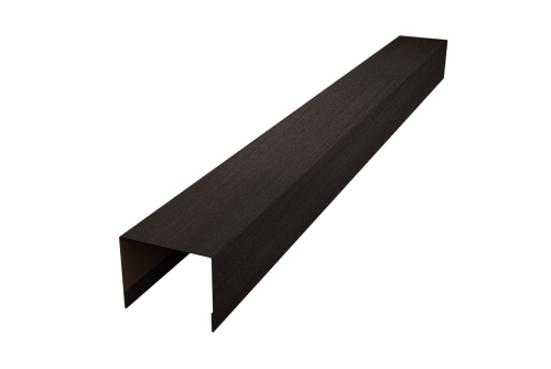 Крышка для забора жалюзи Palermo Grand Line 0,45 Print Elite Coffee Wood TwinColor (3м)