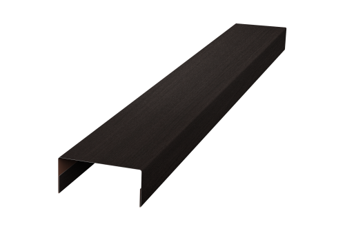 Крышка 30х15 для забора жалюзи Texas Grand Line 0,45 Print Elite Coffee Wood TwinColor (2,5м)