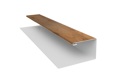 Планка П-образная Блок-Хаус new Grand Line 0,45 Print Premium Pine Wood Fresh (3м)
