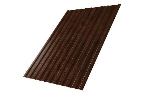 Профнастил С8A v02 Grand Line 0,45 Print Elite с пленкой Cherry Wood TwinColor