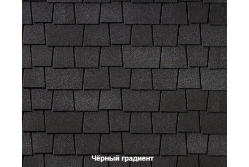 Черепица гибкая RoofShield Премиум Эстейт черный градиент