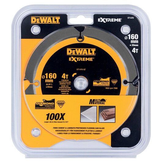 Диск пильный DeWalt EXTREME по фиброцементу 160x20 4T