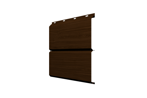 Софит металлический ЭкоБрус 0,345 Grand Line без перфорации 0,45 Print Elite Choco Wood TwinColor