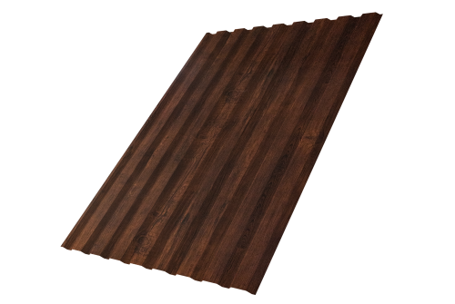 Профнастил С20A Grand Line 0,4 Print Premium Cherry Wood Dark FTC