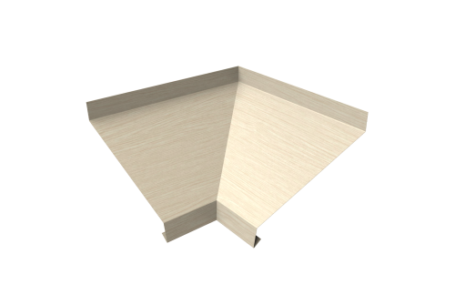 Угол отлива внутренний 100 Grand Line 0,45 Print Elite с пленкой Milky Wood TwinColor