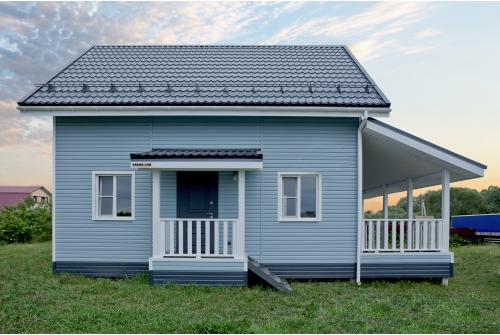 Сайдинг Корабельная доска Grand Line Color Plus голубой (3,0м)