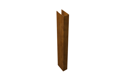 Стойка для забора жалюзи Texas (для калиток и ворот) Grand Line 0,45 Print-double Elite Golden Wood (3м)
