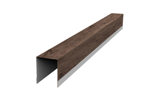 Планка опорная составная внутренняя для забора жалюзи Palermo Grand Line 0,45 Print Premium Almond Wood Fresh (1,8м)