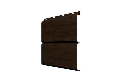 Софит металлический ЭкоБрус 0,345 Grand Line без перфорации 0,45 Print Elite Antique Wood TwinColor