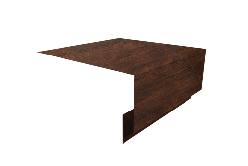 Планка околооконная сложная Блок-Хаус new 200х75х27 Grand Line 0,45 Print-Double Premium Cherry Wood Dark F (3м)