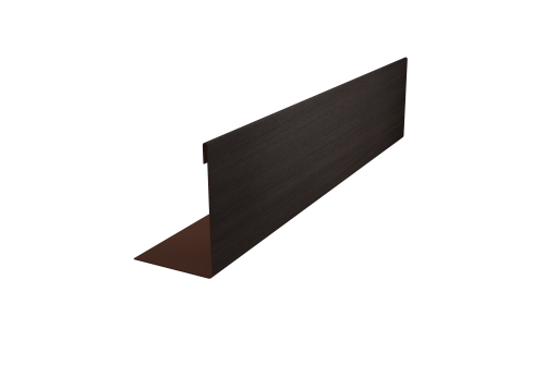 Нащельник 25х35 для забора жалюзи к ламели 125 Texas Grand Line 0,45 Print Elite Coffee Wood TwinColor (L2,0)