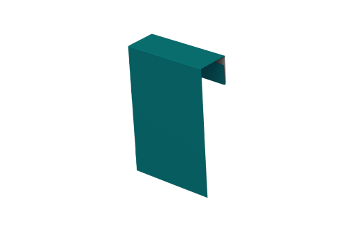 Соединительный профиль фибросайдинга Grand Line 0,45 PE с пленкой RAL 5021 водная синь (3м)