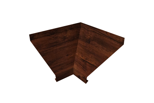 Угол отлива внутренний 100 Grand Line 0,45 Print Elite с пленкой Cherry Wood TwinColor