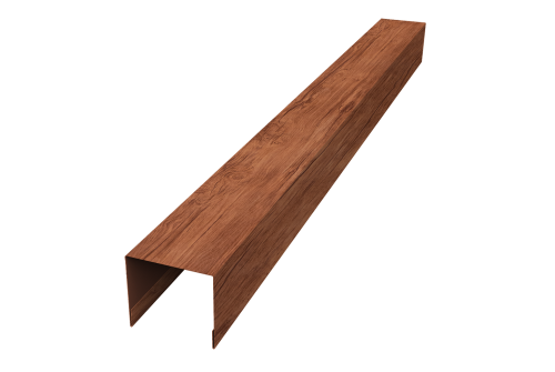 Стойка боковая крепежная для забора жалюзи Palermo Grand Line 0,45 Print Premium Rowan Wood Intense FTC (3м)
