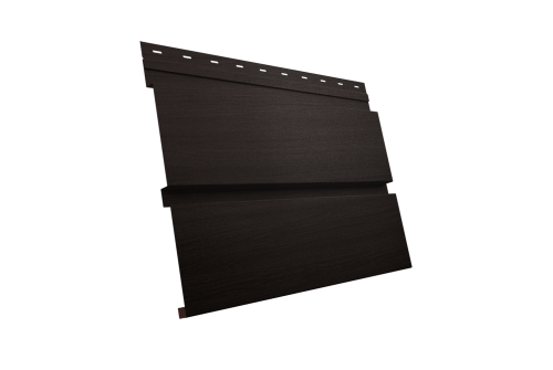 Софит металлический Квадро Брус Grand Line без перфорации 0,45 Print Elite с пленкой Coffee Wood TwinColor
