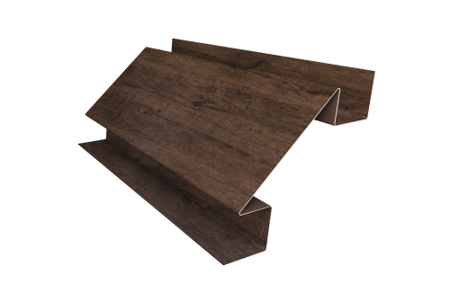 Планка угла внутреннего сложного Экобрус Grand Line 0,45 Print Elite Antique Wood TwinColor (3м)