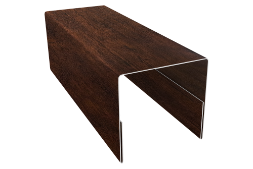 Планка П-образная заборная 20 Grand Line 0,45 Print-Double Premium Cherry Wood Dark F (3м)