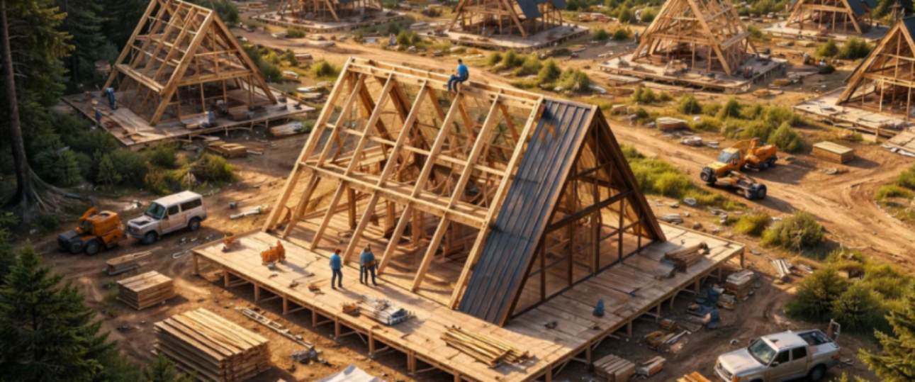 Монтаж каркасных домов