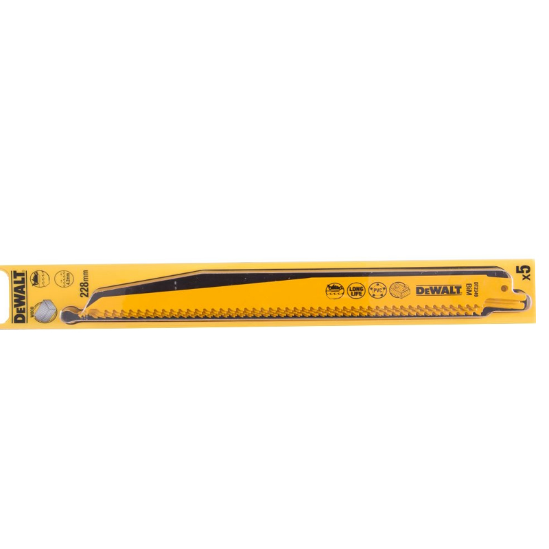 Полотна демонтажные для сабельной пилы DeWalt DT2349-QZ 228 мм (5 шт)