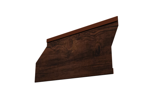 Ламель забора жалюзи Milan Slim Grand Line 0,45 Print Elite Cherry Wood TwinColor