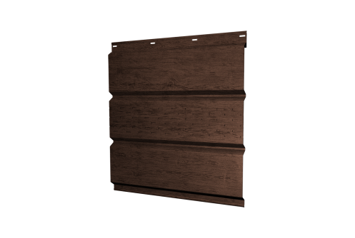 Софит металлический Классик Grand Line центральная перфорация 0,45 Print-Double Premium с пленкой Antique Wood