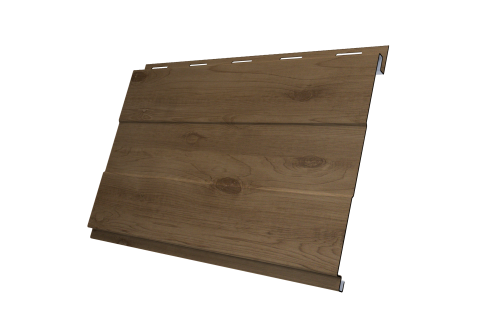 Софит металлический Вертикаль 0,2 prof Grand Line 0,45 Print Premium с пленкой Pine Wood Fresh