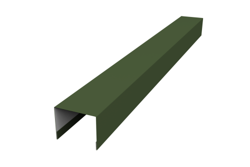 Крышка для забора жалюзи Palermo Grand Line 0,5 Satin Matt TX RAL 6020 хромовая зелень (3м)