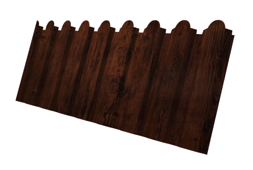 Профнастил С20A фигурный Grand Line 0,45 Print Elite Cherry Wood TwinColor