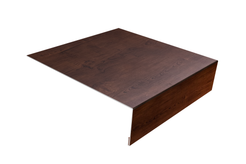 Планка лобовая/околооконная простая 190х50 Grand Line 0,4 Print Premium Cherry Wood Fresh TwinColor (3м)