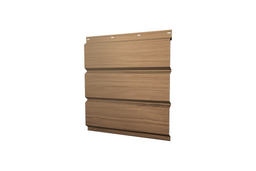 Софит металлический Классик Grand Line без перфорации 0,45 Print Elite с пленкой Honey Wood TwinColor