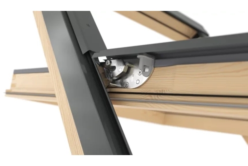 Окно мансардное RoofLITE+ AAY B1500 66х118 (двухкамерное, 12см, ручка снизу)