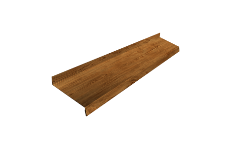 Отлив простой 100 Grand Line 0,45 Print Elite Golden Wood TwinColor (3м)