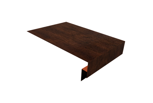 Планка околооконная сложная 250х50х18 (j-фаска) Grand Line 0,4 Print Premium Cherry Wood Dark FTC (3м)