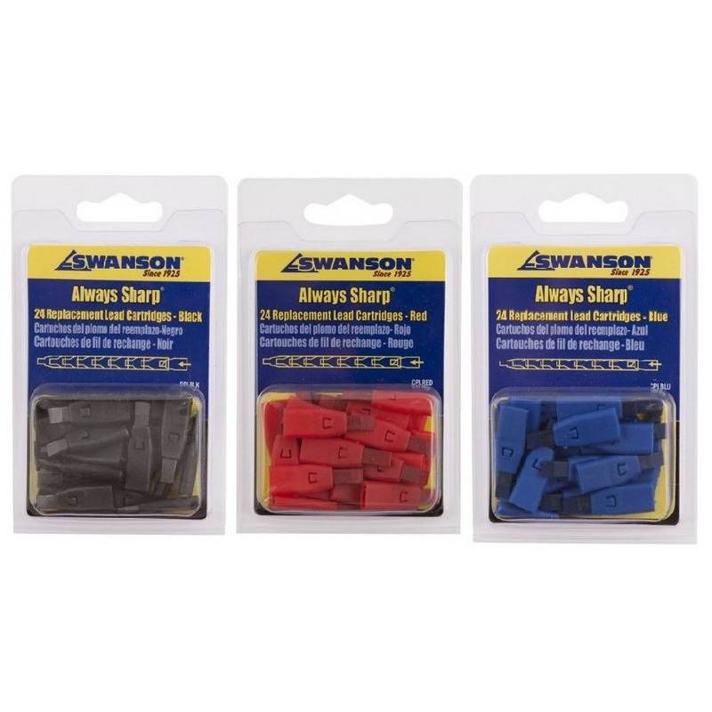 Карандаши Swanson Always Sharp, 2 штуки + 8 запасных грифелей