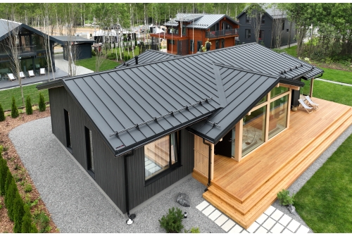 Кликфальц Pro Grand Line 0,5 Satin Matt с пленкой на замках RAL 9005 черный