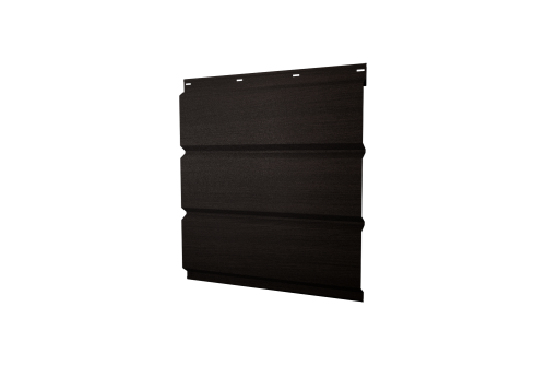 Софит металлический Классик Grand Line без перфорации 0,45 Print Elite с пленкой Coffee Wood TwinColor